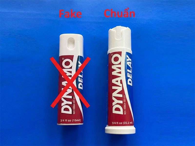 Lọ xịt dynamo delay thật và giả Lọ xịt dynamo delay thật và giả